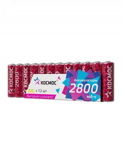 Аккумулятор R6 (АА) 2800mAh Ni-Mh 12 шт в спайке