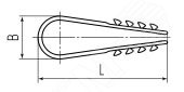 Дюбель-хомут(нейлон) ДХ 5-10 (б) (100шт.) (Fortisflex)