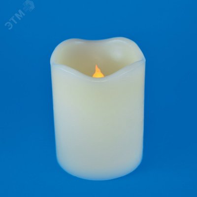 Фигура светодиодная Свеча на батарейках 2ААА (не в/к) ULD-F061 WARM WHITE CANDLE 1 светодиод Теплый
