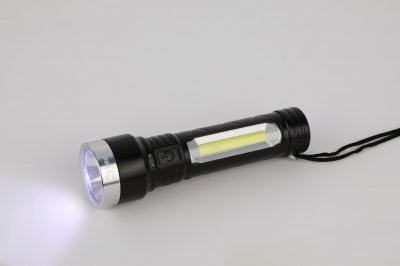 Фонарь светодиодный UA-501 универсальный, аккумуляторный, COB+LED, 5 Вт, резина ЭРА