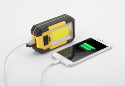 Фонарик кемпинговый походный ударопрочный, USB, powerbank, магнитный, крючок, подставка, 3 режима RA