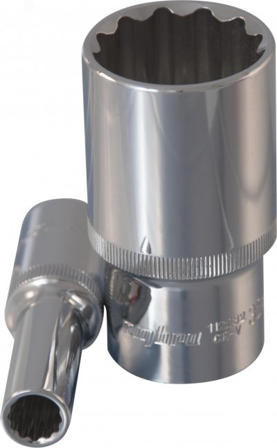 Головка торцевая глубокая 12-гранная 1/2''DR, 8 мм055325