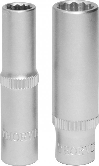 Головка торцевая глубокая 12-гранная 1/4''DR, 7 мм