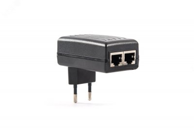 Инжектор  48В 0.32А PoE IEEE 802.3 af/at IEEE 802.3/802.3u