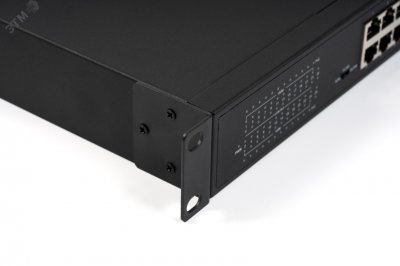 Коммутатор неуправляемый SKAT 24 порта, PoE+, 2-Uplink, 300 Вт