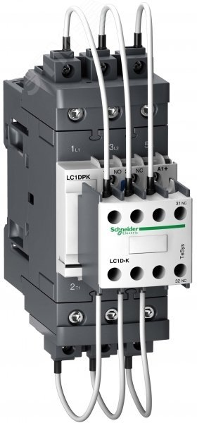Контактор для коммутации конденсаторов 220В 50Гц 30кВАр (LC1DPKM7)
