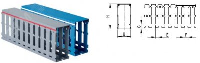 Короб перфорированный RL12 60x80 серый QUADRO (00151RL)