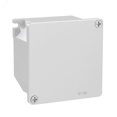 Коробка ответвительная 90х90х53мм IP66 RAL9006 алюминиевая