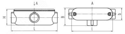 Коробка распаячная КРВ-Т 25 (Fortisflex) (61130)