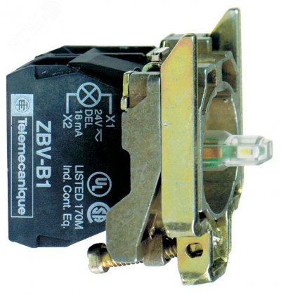Корпус кнопки 22мм 120В с подсветкойZB4BW0G41