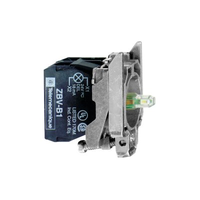 Корпус кнопки 22мм 120В с подсветкойZB4BW0G63