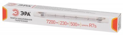 Лампа галогенная J118-500W-R7s-230V (галоген J118 500Вт нейтр R7s) (10/500/18000) (Б0048495)