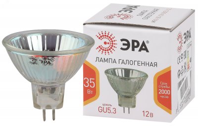Лампа галогенная STD GU5.3-MR16-35W-12V-CL GU5.3 35Вт софит нейтральная