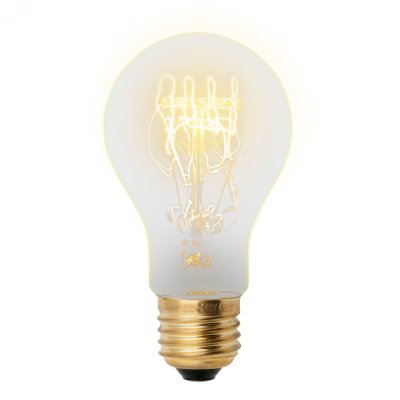 Лампа накаливания декоративная ЛОН 60 вт 300 Лм Е27 VintageL-V-A60-60/GOLDEN/E27 SW01 Uniel
