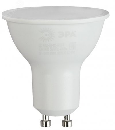 Лампа светодиодная LED MR16-9W-865-GU10 R  (диод, софит, 9Вт, хол, GU10) (10/100/4000) ЭРА (Б0045352