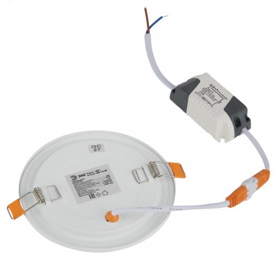 LED 1-6-6K Точечные светильники ЭРА светодиодный круглый LED 6W  220V 6500K (Б0019831)