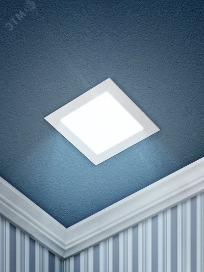 LED 2-12-6K Точечные светильники ЭРА светодиодный квадратный LED 12W 220V 6500K (Б0019838)
