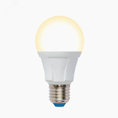 LED-A60 12W/3000K/E27/FR/DIM PLP01WH Лампа светодиодная, диммируемая. Форма «А», матовая. Серия Ярка