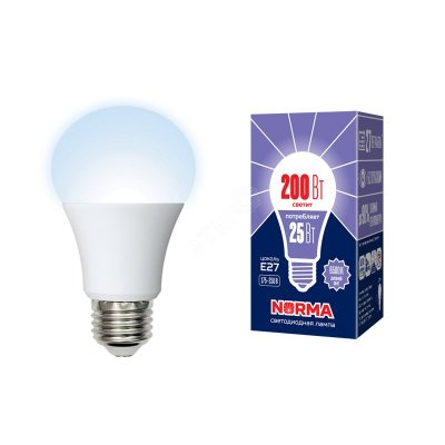 LED-A70-25W/6500K/E27/FR/NR Лампа светодиодная. Форма ''A'', матовая. Серия Norma. Дневной белый све