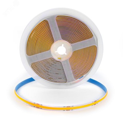Лента светодиодная LEDх480/м COB 5м 12w/m 24в 5000К
