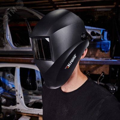 Маска сварщика с черным минеральным стеклом DIN 9KR-16-0798