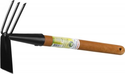 Мотыга-рыхлитель ProLine 113х100х575 мм, 3 зубца, деревянная ручка