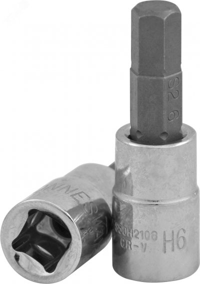 Насадка торцевая 1/2''DR с вставкой-битой, H17, 55 мм