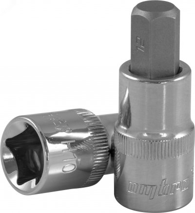 Насадка торцевая 1/2''DR с вставкой-битой шестигранной, Н12