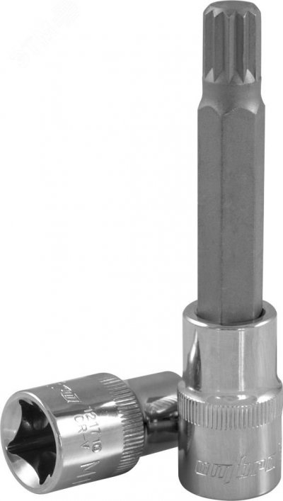 Насадка торцевая 1/2''DR с вставкой-битой SPLINE, M6, 100 мм