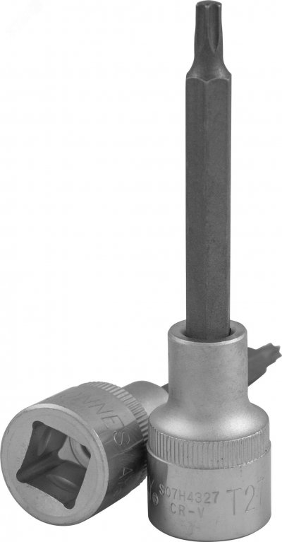 Насадка торцевая 1/2''DR с вставкой-битой TORX®, T20, 100 мм