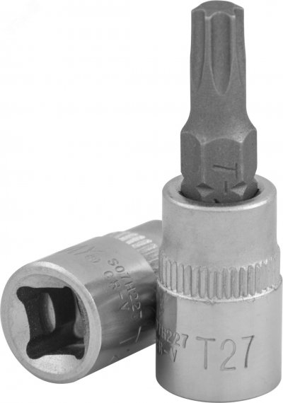 Насадка торцевая 1/2''DR с вставкой-битой TORX®, T30, 55 мм