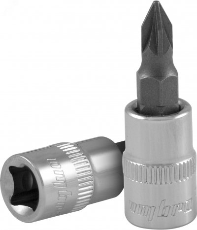 Насадка торцевая 1/4''DR с вставкой-битой POZIDRIVE®, PZ2