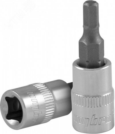 Насадка торцевая 3/8''DR с вставкой-битой шестигранной, H10