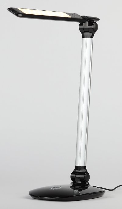 NLED-456-10W-BK-S Светильники настольные ЭРА NLED-456-10W-BK-S черный с серебром наст.светильник (Б0