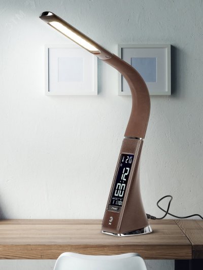 NLED-461-7W-BR Светильники настольные ЭРА NLED-461-7W-BR коричневый наст.светильник (Б0031610)
