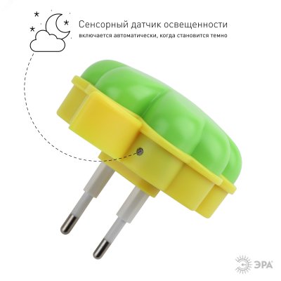 Ночник NN-606-LS-GR зеленый (12/240/960) ЭРА (Б0019098)