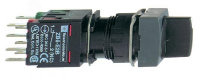 Переключатель 16мм квадратный 2 позицииXB6CD221B