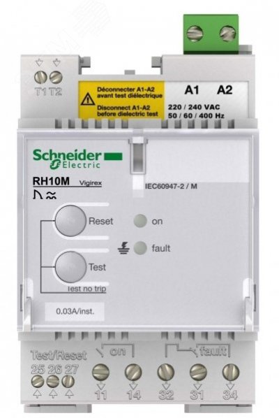 Реле RH10M 220/240В 50/60/400Гц 0.3 А мгн.