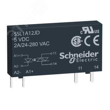 Реле твердотельное 1 фаза 2А 24-280В DC