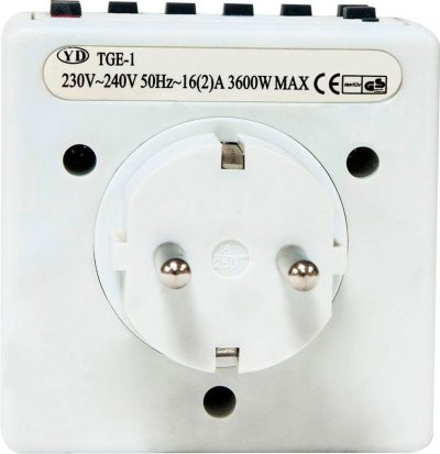 Розетка с таймером (недельная) электронная IP20 16А 3500W ТМ21