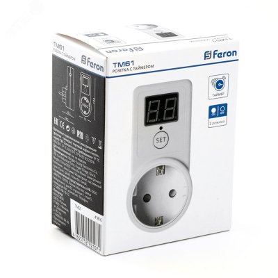 Розетка с таймером обратного отсчета 2300W/10A    230V, TM61