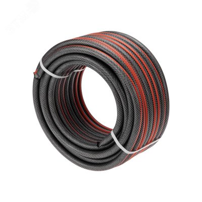 Шланг поливочный ПВХ 3-х слойный армированный 1/2'' 25м Стандарт Четыре сезона