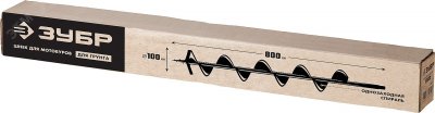 Шнек для мотобуров, грунт, d=100 мм, однозаходный