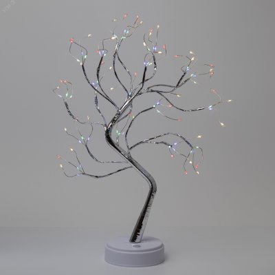 Светодиодная новогодняя фигура Дерево c самоцветами 36 microLED, 3АА, IP20 ЕGNID - 36MC ЭРА