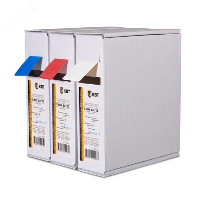 Термоусаживаемая трубка в евро-боксах T-BOX-20/10, прозр (78578)