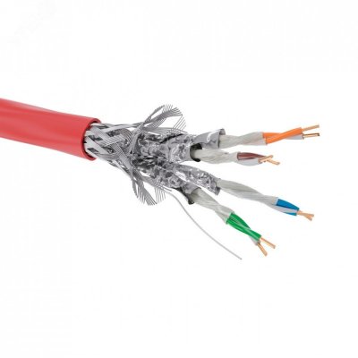 Витая пара CAT 6 S/FTP нг(А)-FRHF бухта 305м красный (RN6SFA04RD)