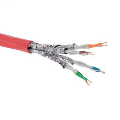 Витая пара CAT 6A U/UTP нг(А)-FRHF бухта 500м красный (RN6AUUA04RD)