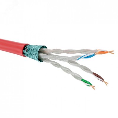 Витая пара CAT 6A U/UTP нг(А)-FRHF бухта 500м красный (RN6AUUA04RD)