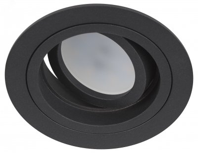 Встраиваемый светильник алюминиевый KL84 BK MR16/GU5.3 черный ЭРА (Б0054347)