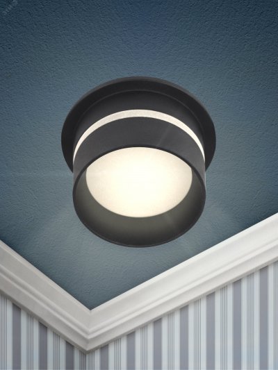 Встраиваемый светильник декоративный DK93 BK MR16/GU5.3 черный ЭРА (Б0054365)